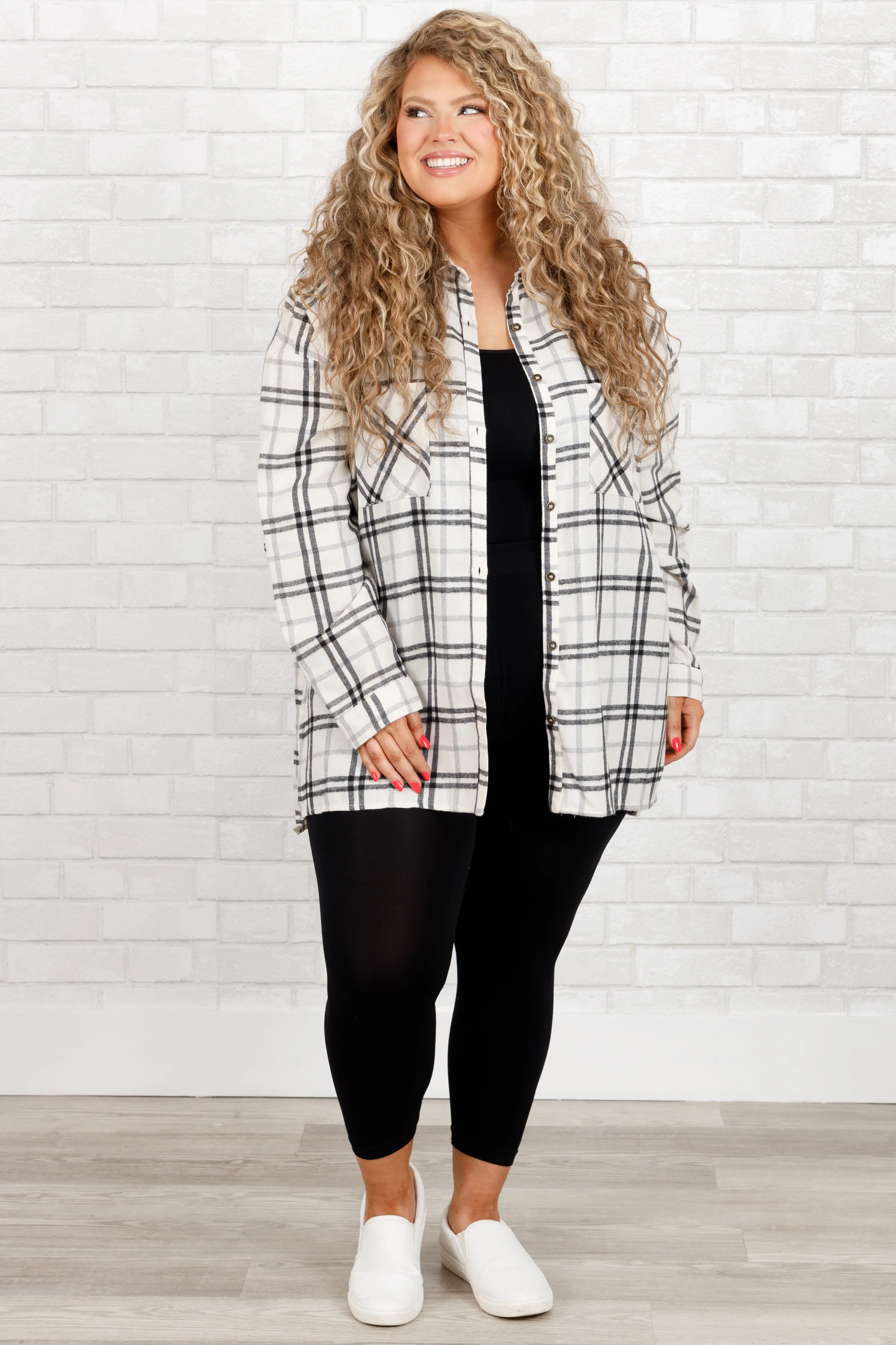 Carefree Nights Shacket, Ivory - Giverhouse