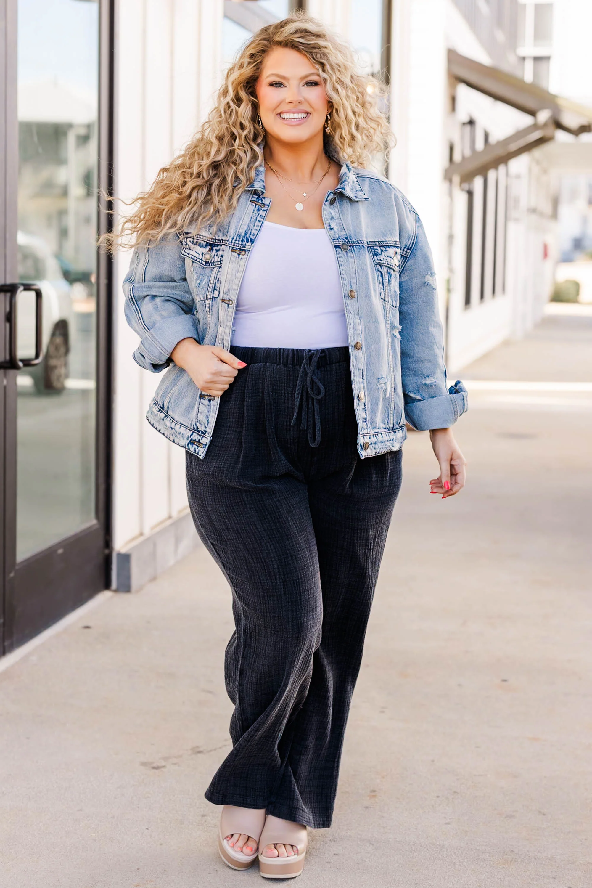 Never Go To Waste Pants, Black - Giverhouse