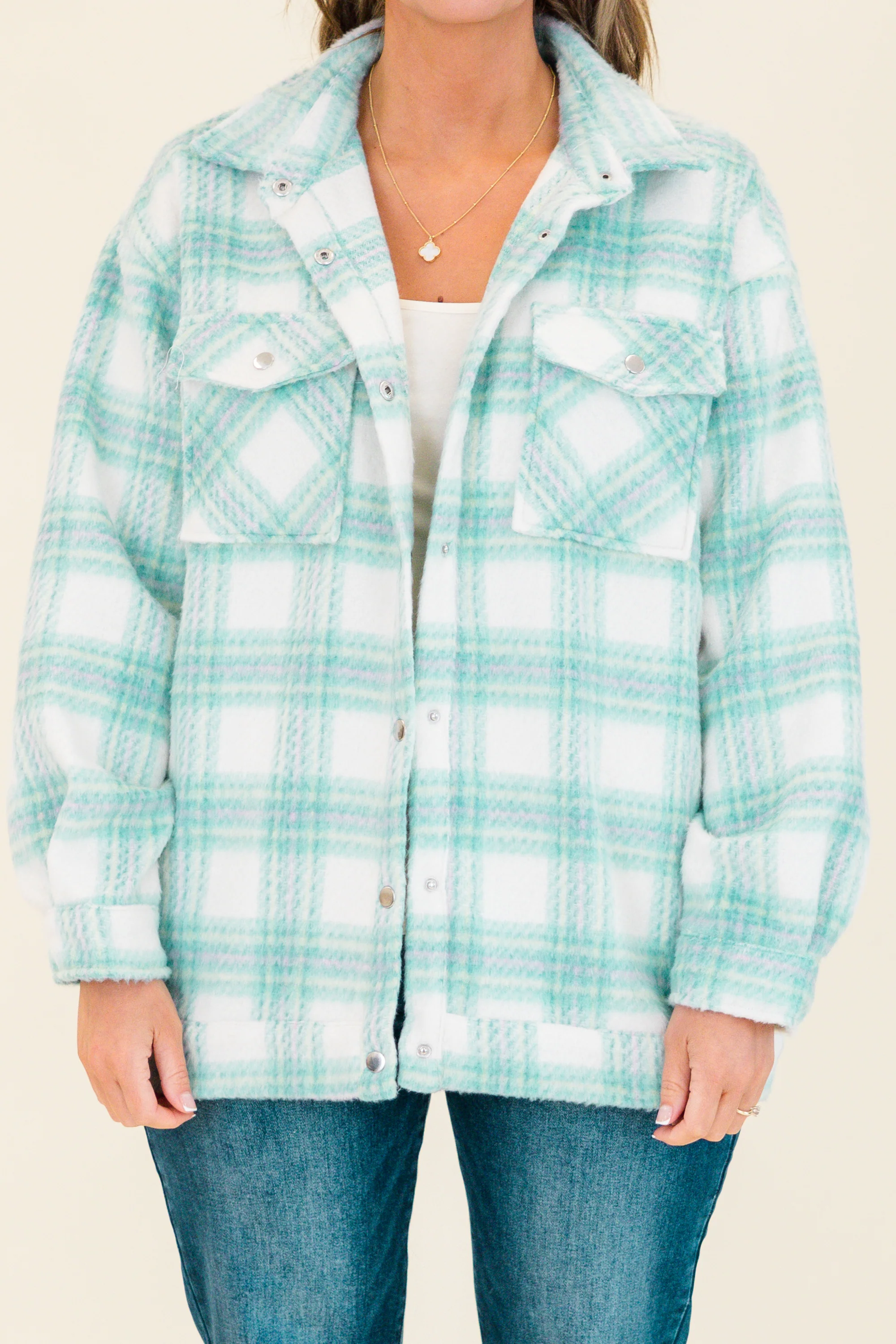 Many Directions Jacket, Teal - Giverhouse