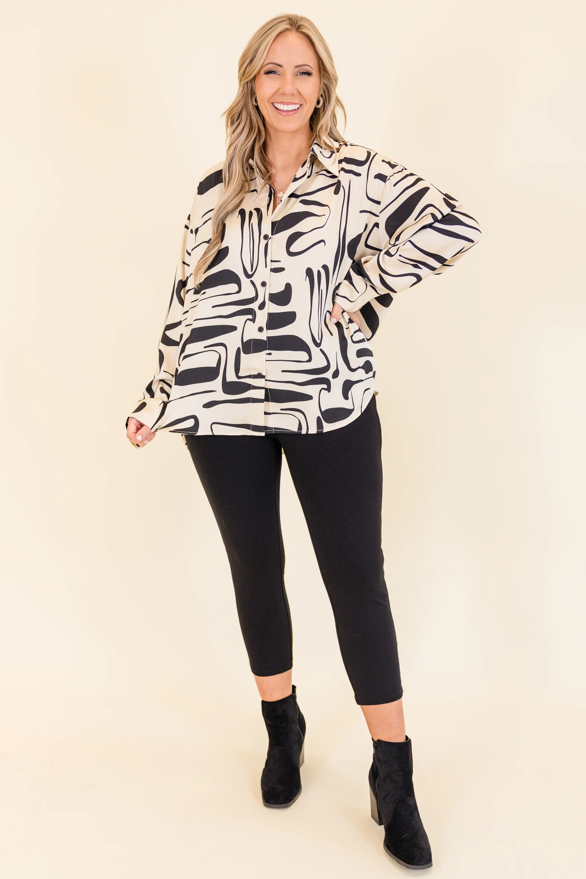 Midnight City Top, Cream - Giverhouse