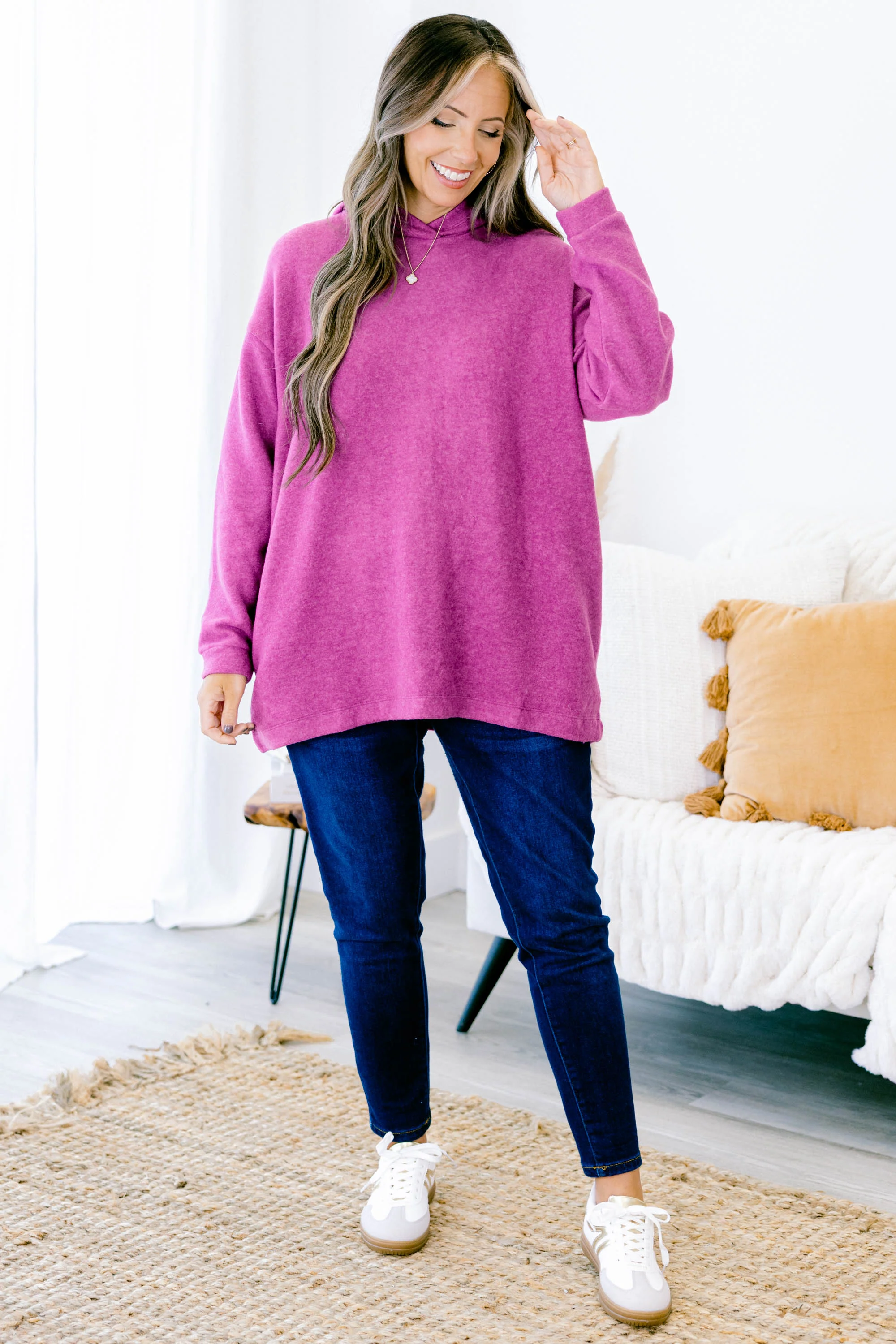 I Am On The Go Top, Light Plum - Giverhouse