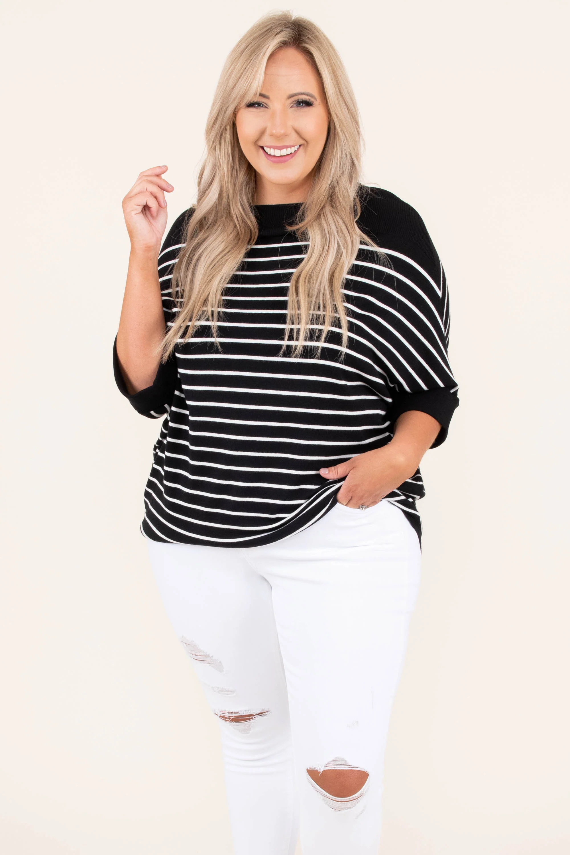 Love You, Mean It Top, Black - Giverhouse