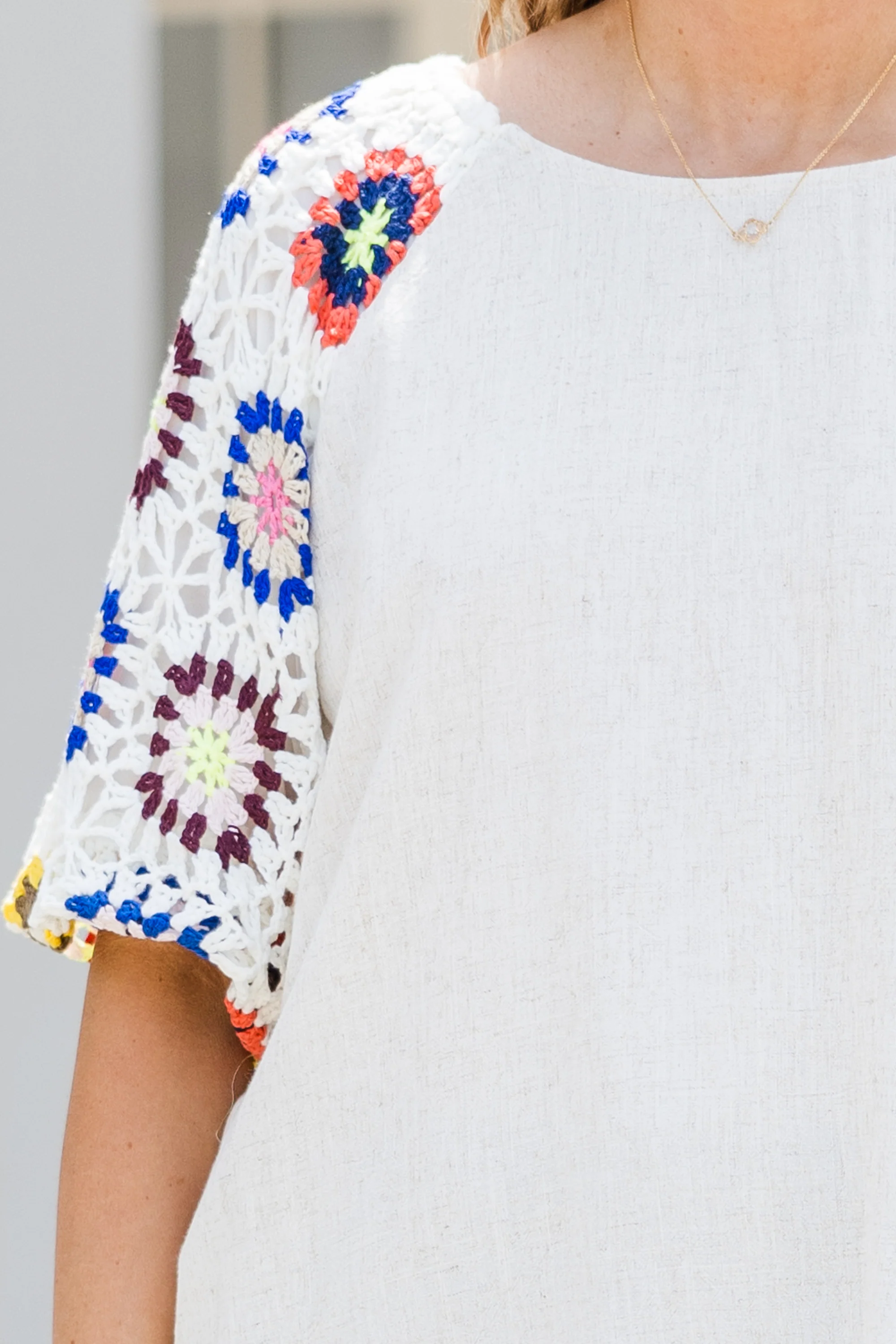 Peace Is All Mine Top, Oatmeal - Giverhouse