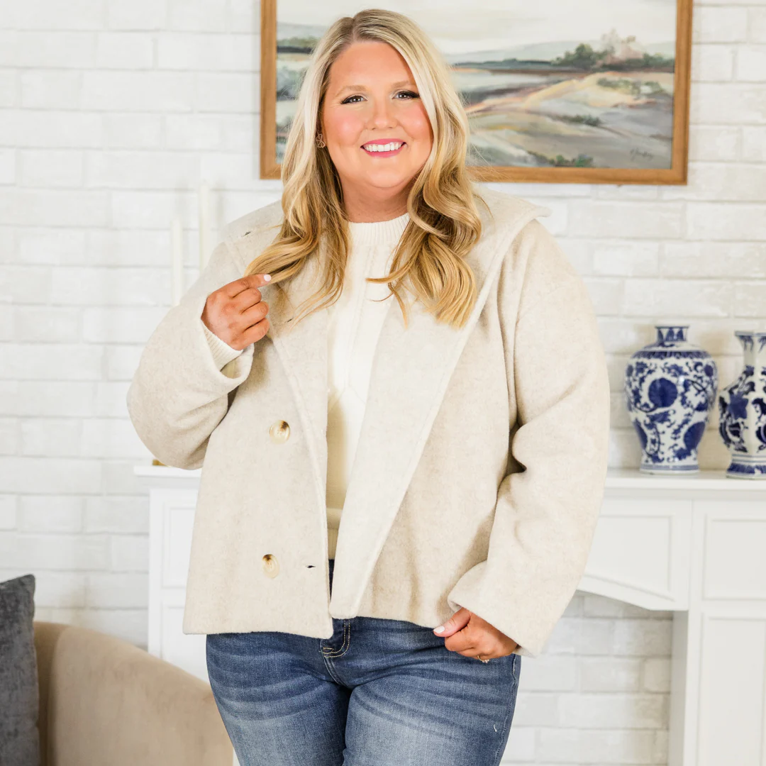 Ask Anyway Jacket, Taupe - Giverhouse