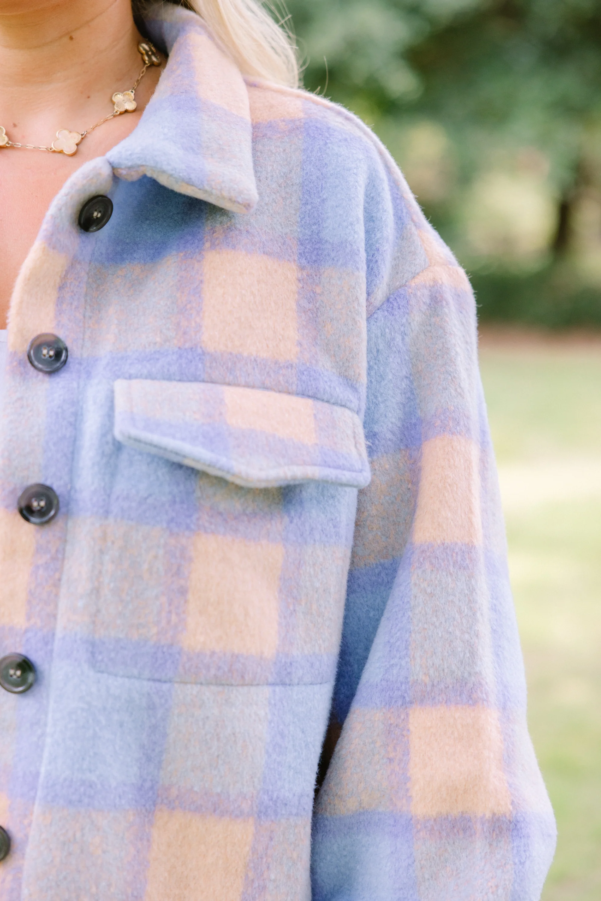 Light On The Horizon Shacket, Blue Multi - Giverhouse