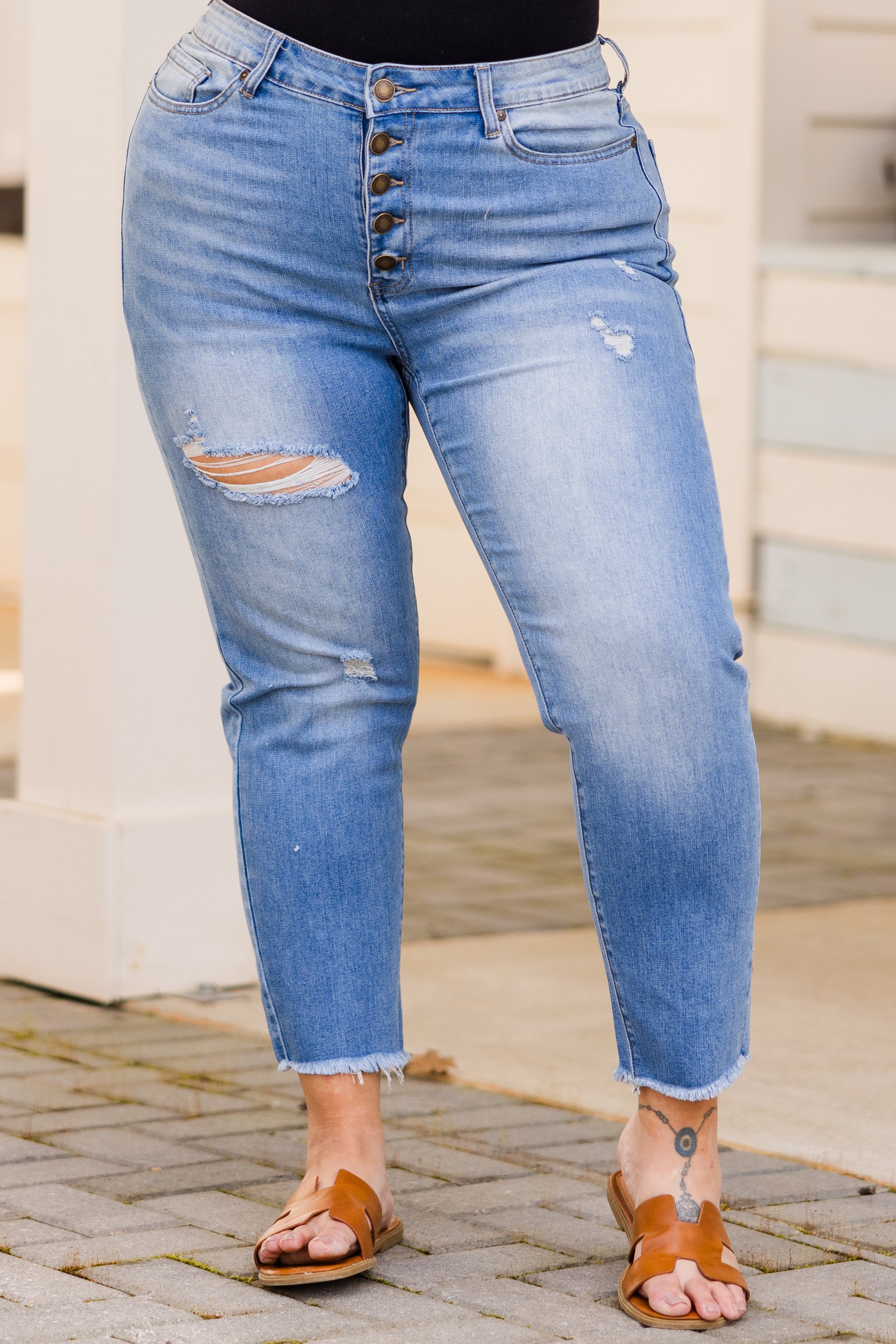 Everyday Bliss Jeans, Medium Wash - Giverhouse