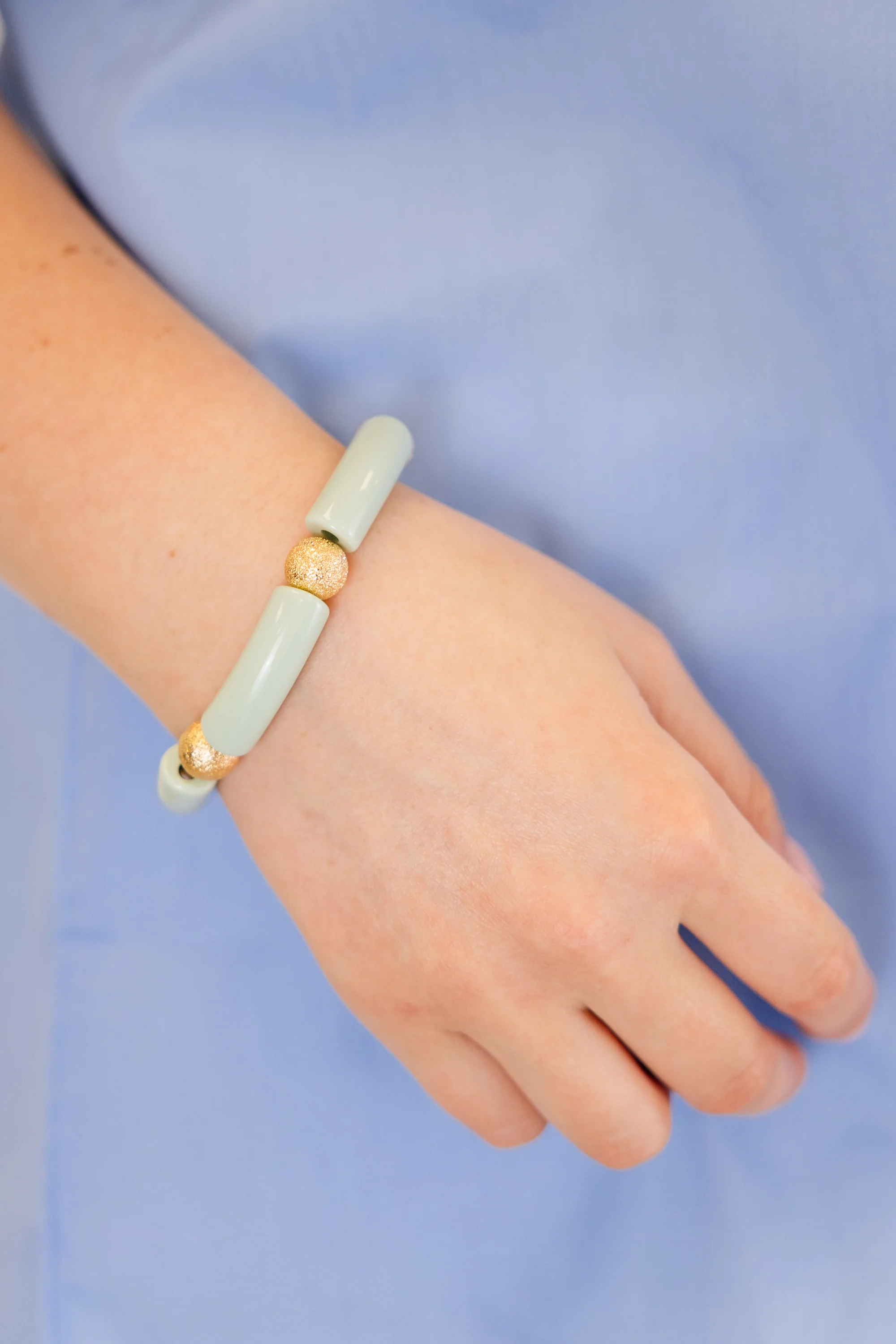 Around The World Bracelet, Mint - Giverhouse