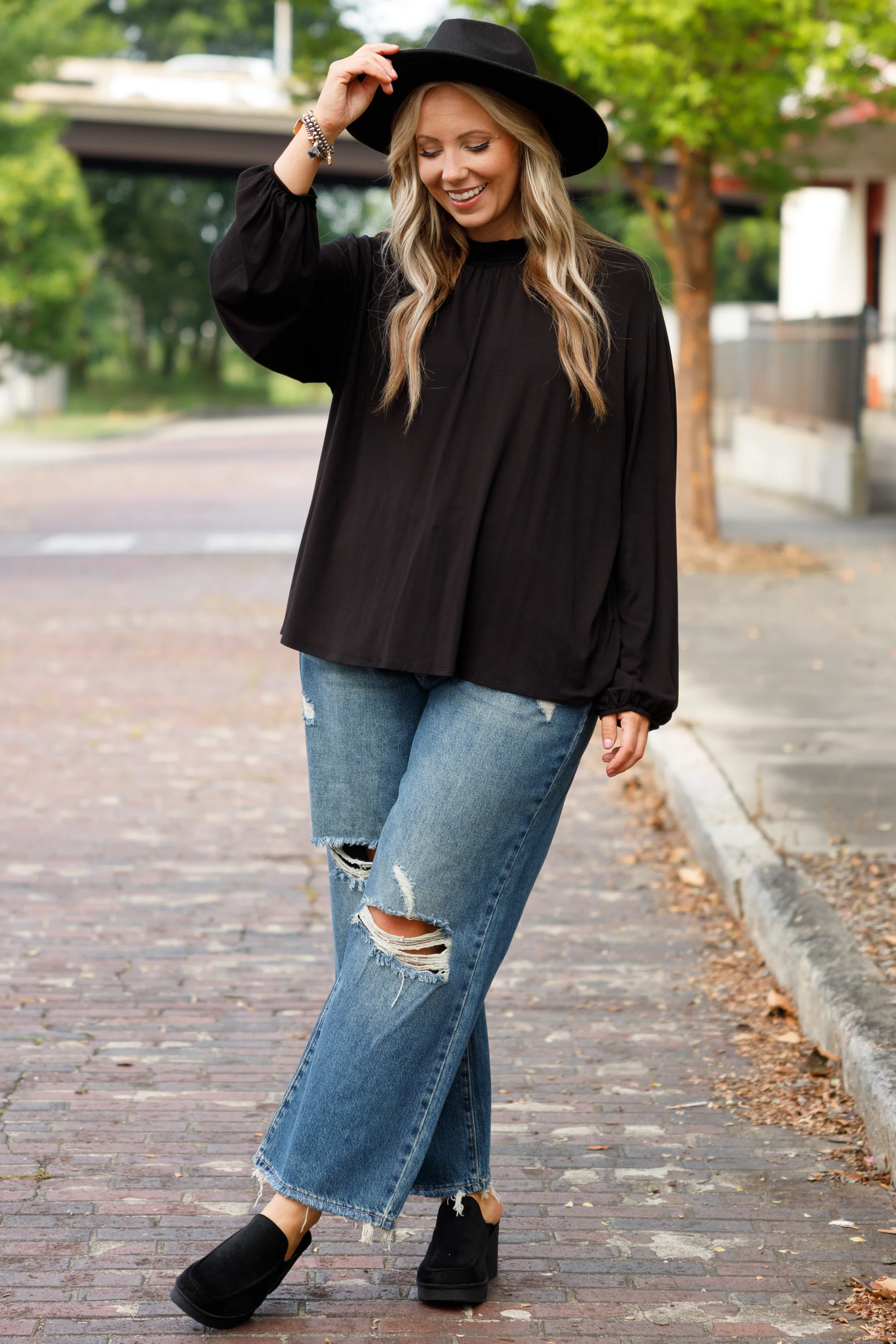 Laughter Is The Best Medicine Jeans, Dark Wash - Giverhouse