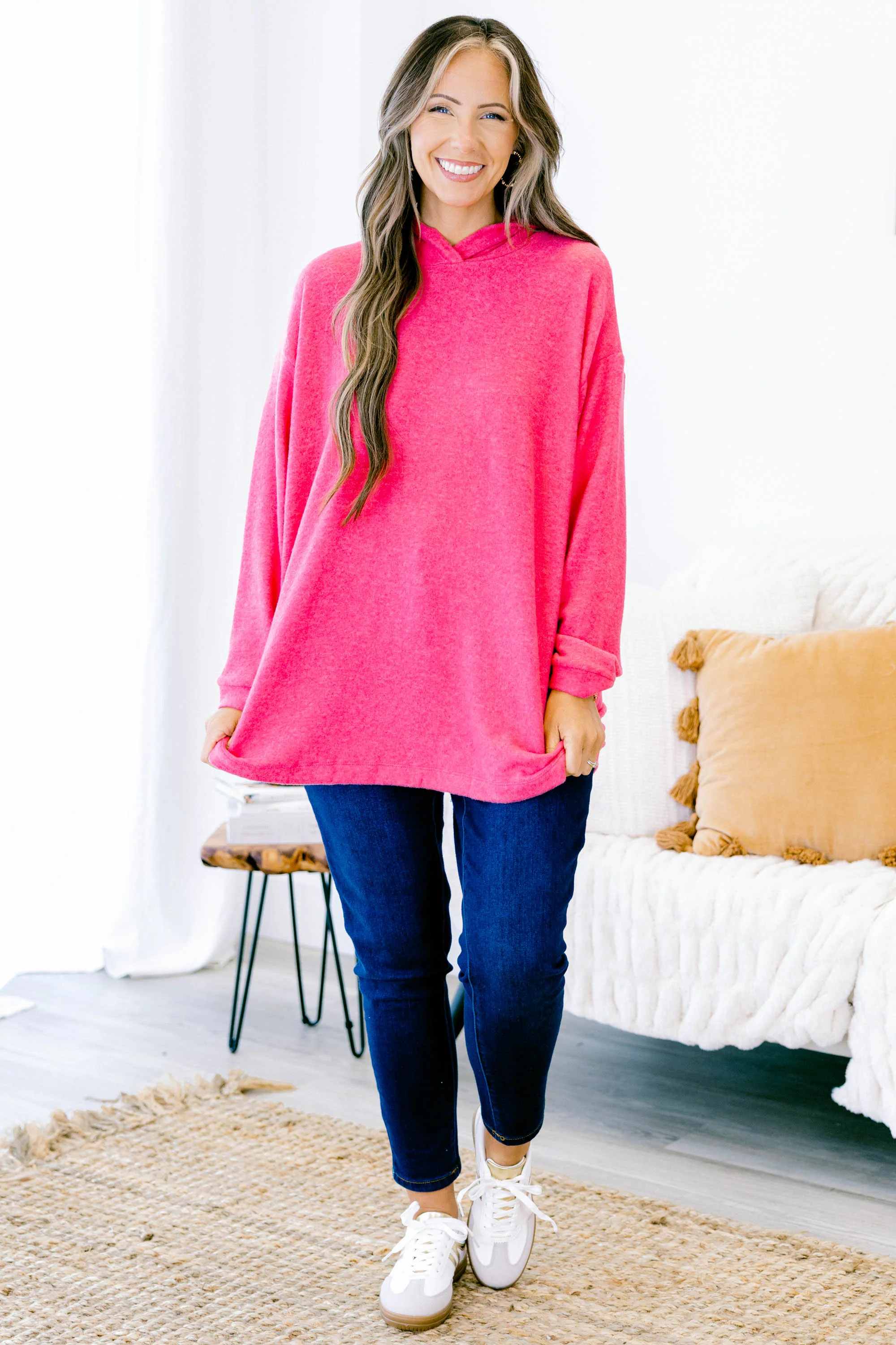 I Am On The Go Top, Fuchsia - Giverhouse