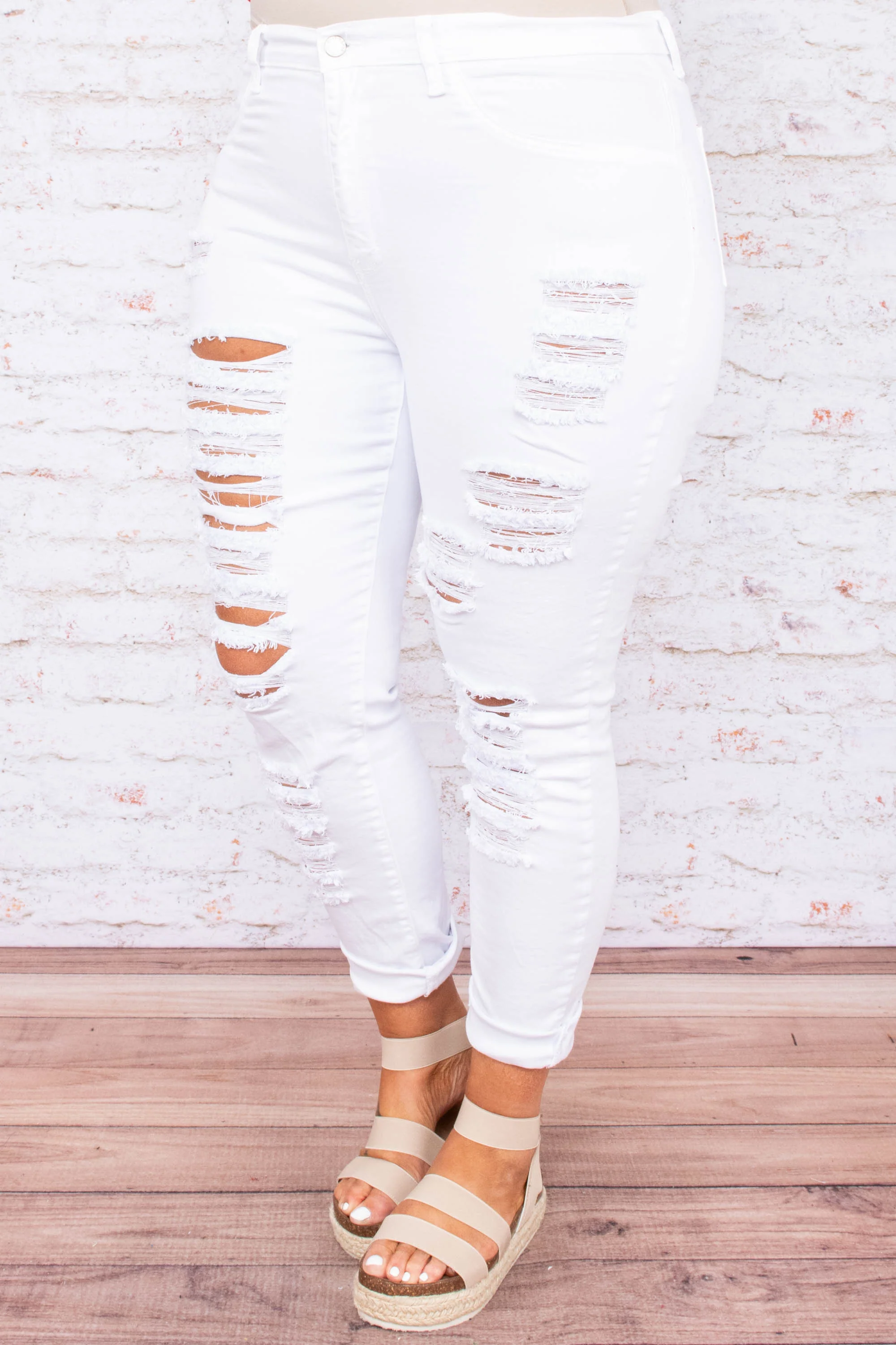 Dressed To Kill Jeans, White - Giverhouse
