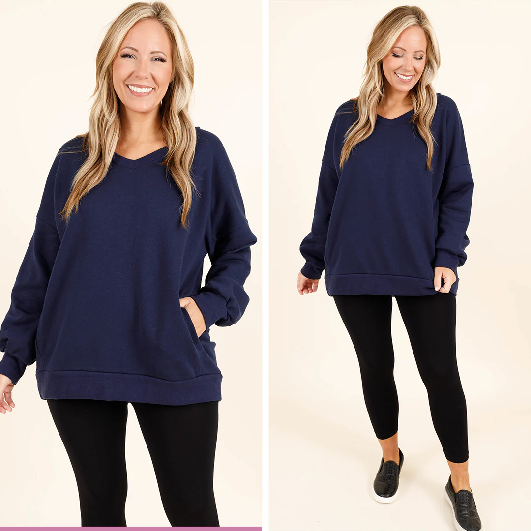 Very Special Sweatshirt, Navy Blue - Giverhouse