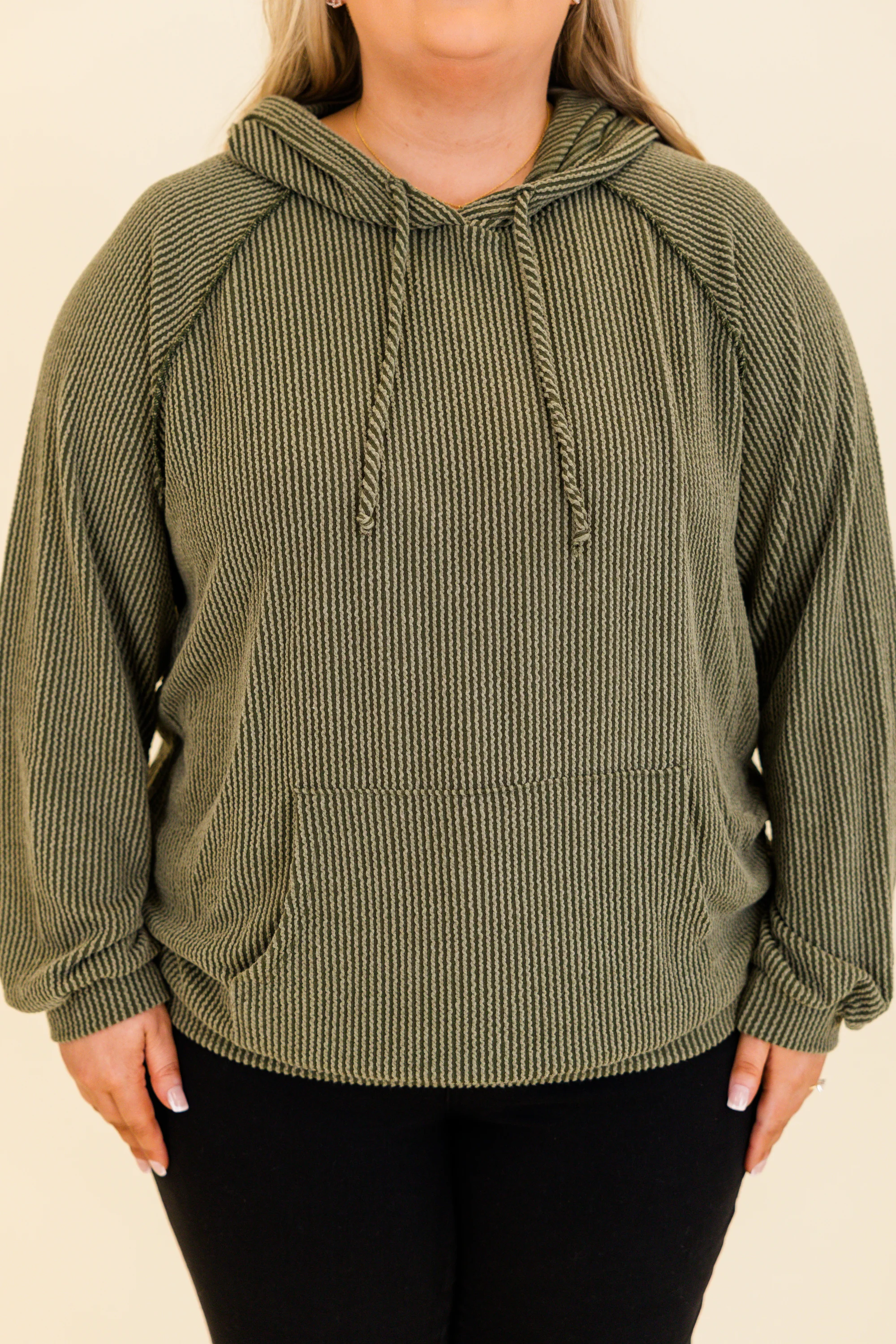 Fireside Cozy Hoodie, Olive - Giverhouse