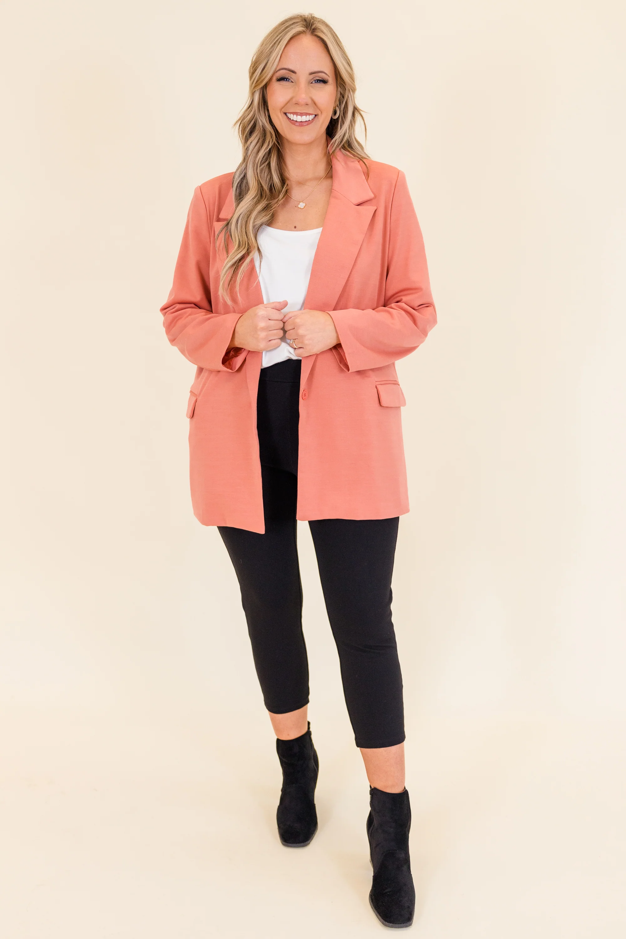 Rosy Glow Blazer, Mauve - Giverhouse