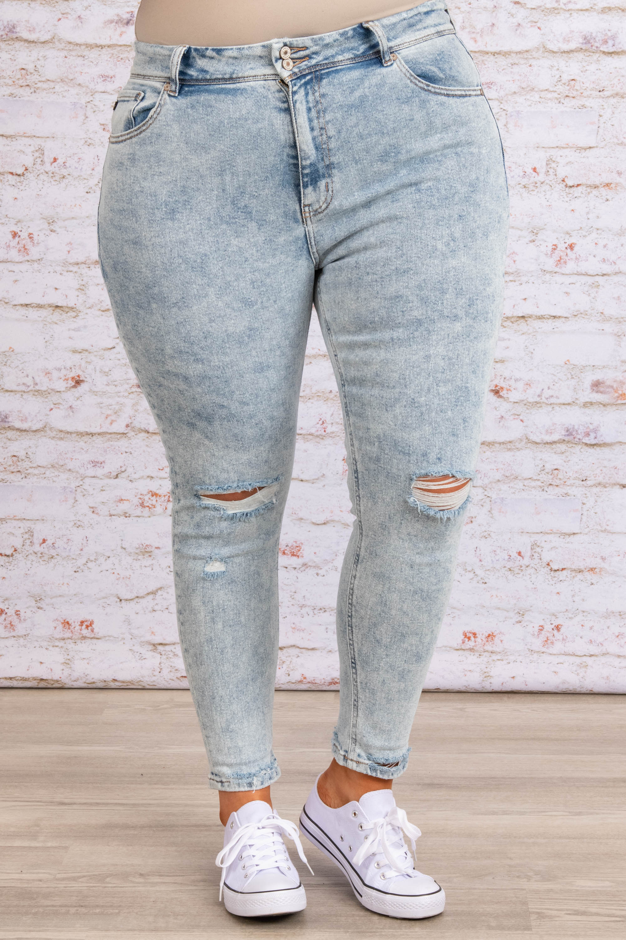 Stay Late Jeans, Light Wash - Giverhouse