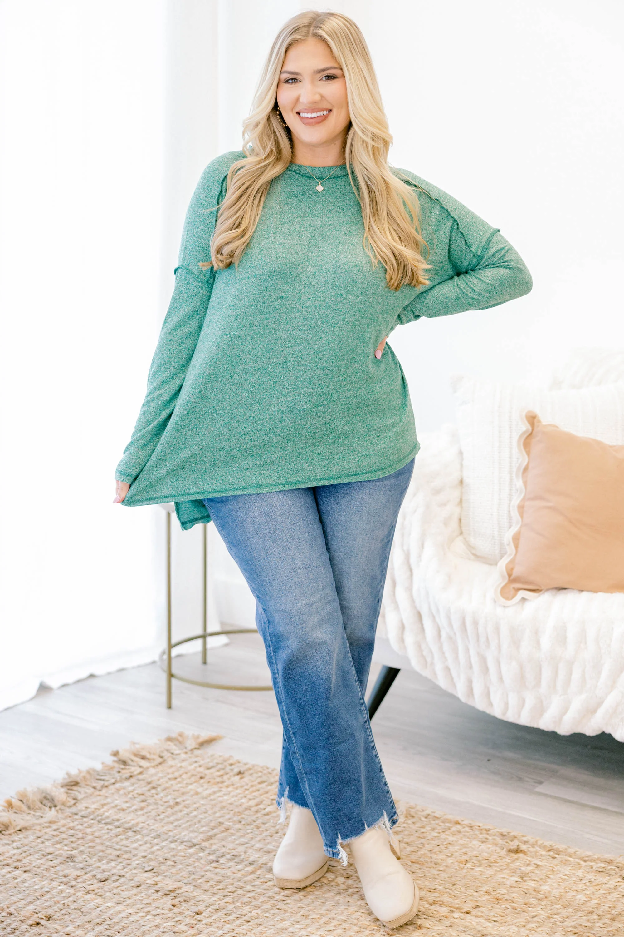 Like It's Nothing Top, Dark Green - Giverhouse