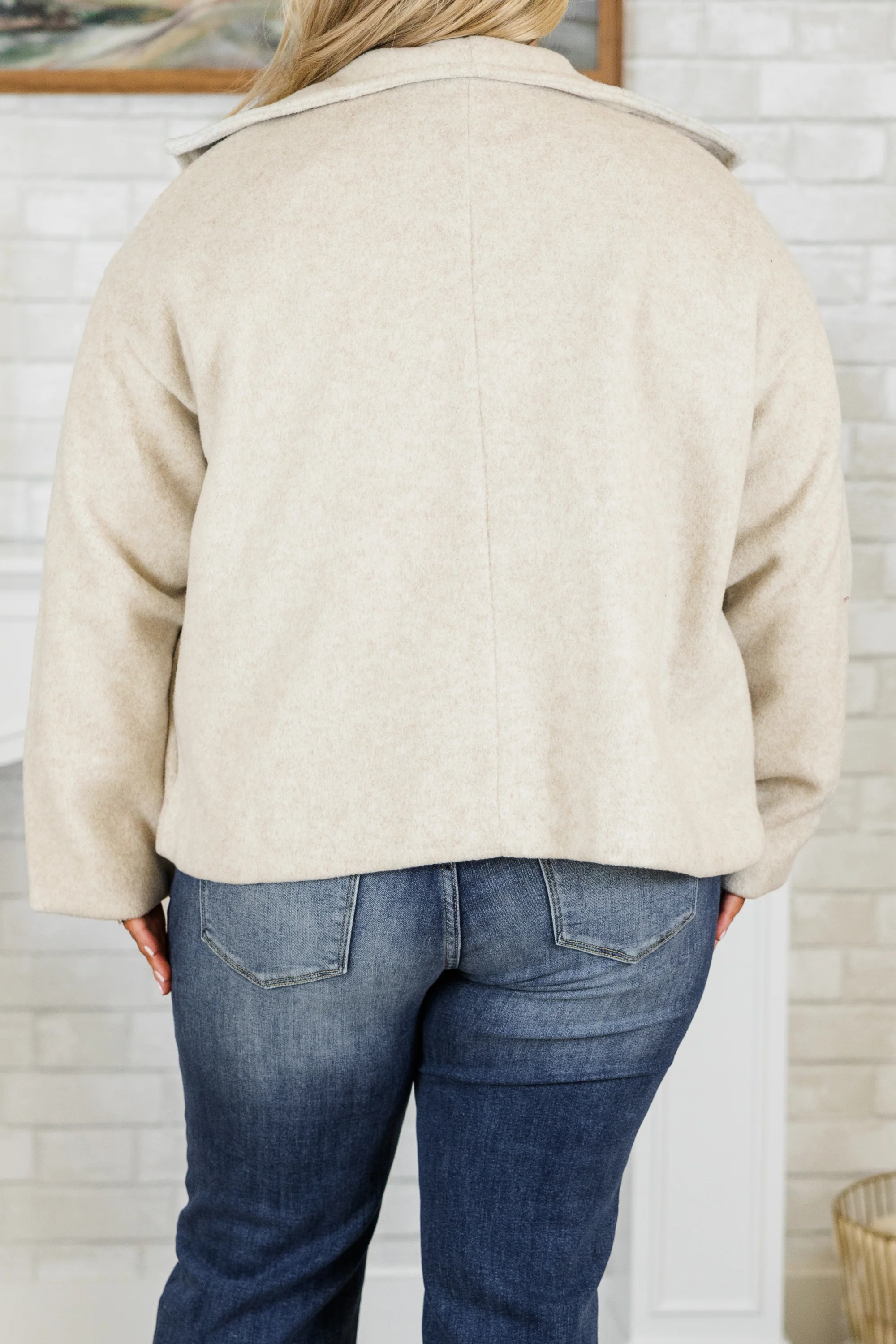 Ask Anyway Jacket, Taupe - Giverhouse