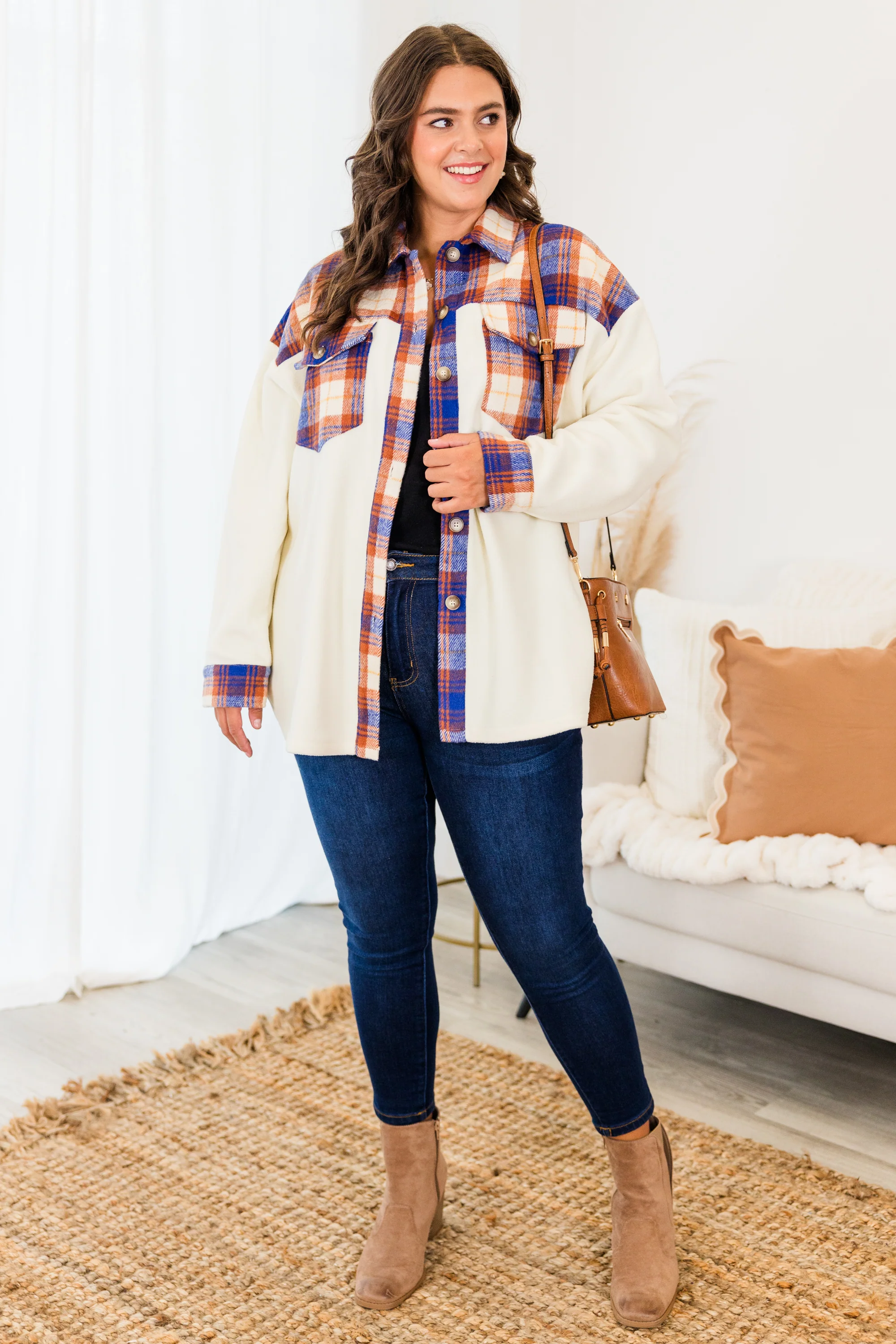 Dreaming Of Me And You Jacket, Orange Combo - Giverhouse