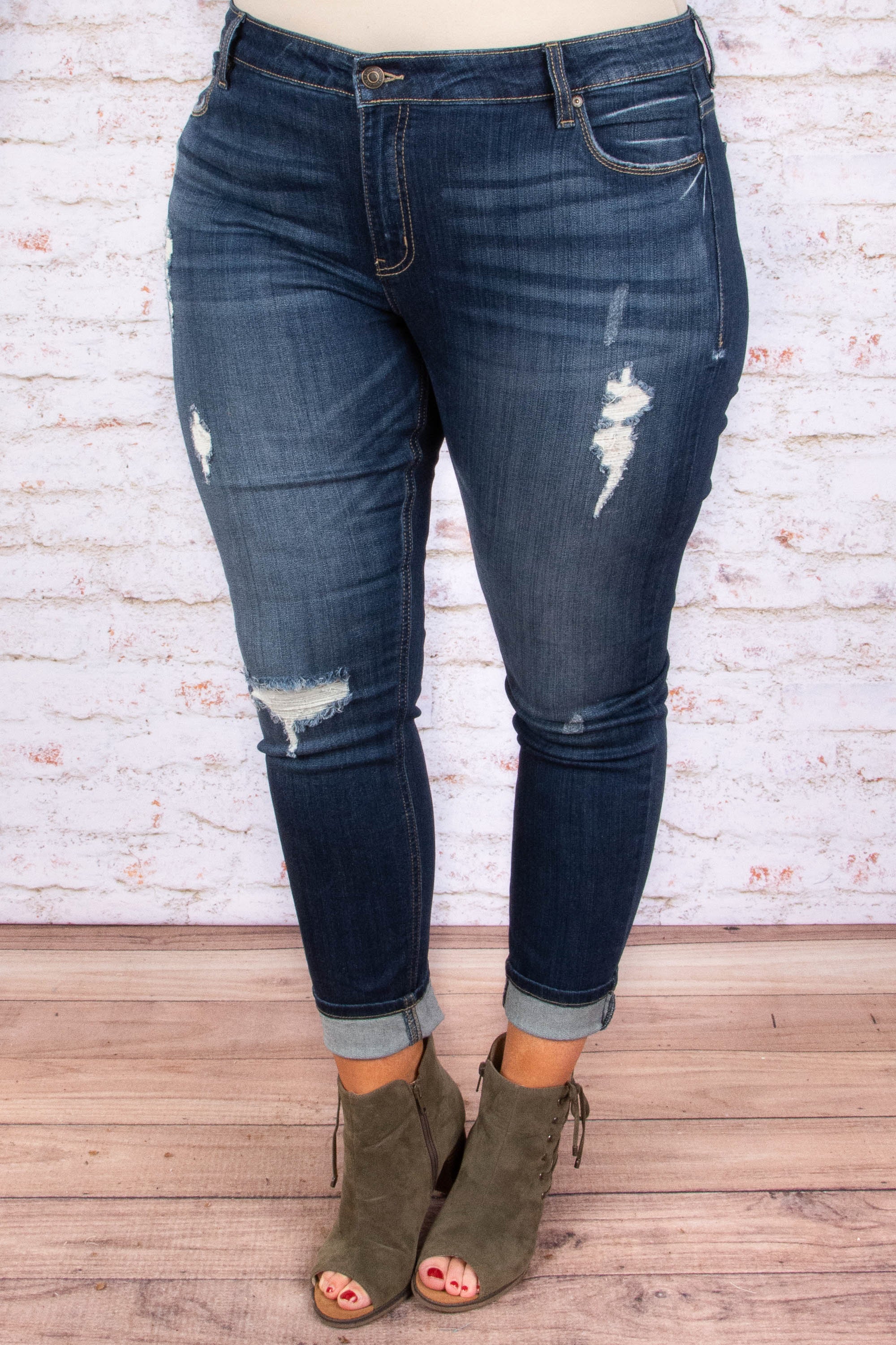 Material Girl Jeans, Dark Wash - Giverhouse