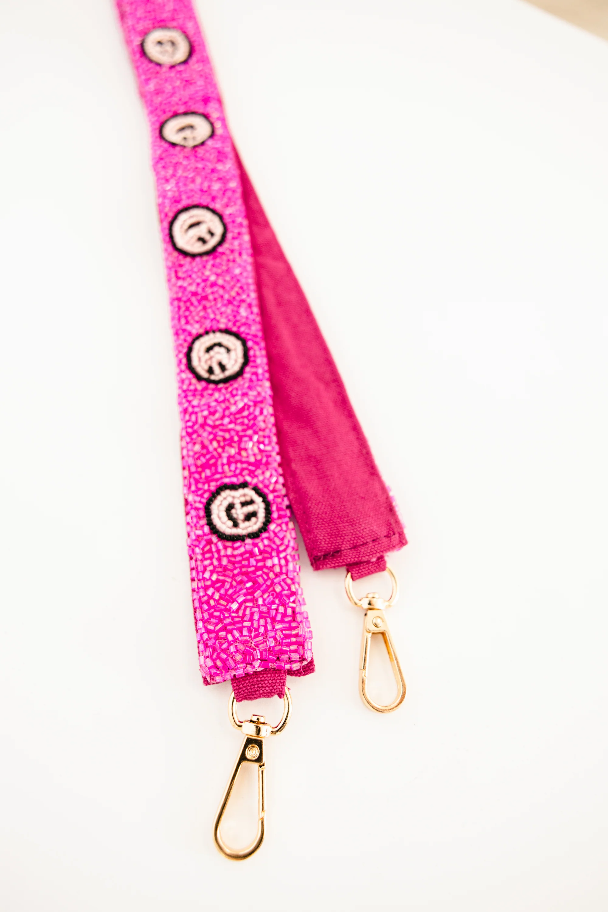 It's All Smiles Beaded Strap, Pink - Giverhouse